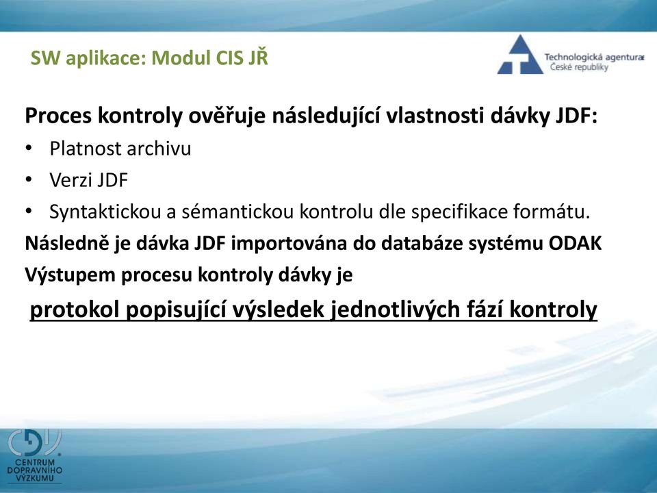 specifikace formátu.