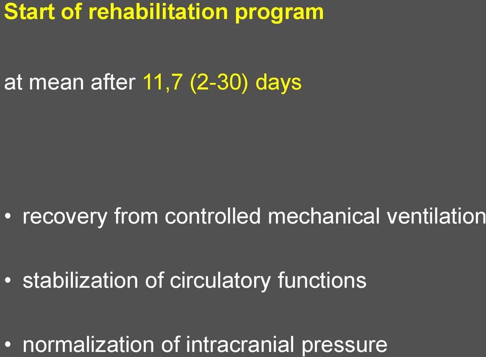 mechanical ventilation stabilization of