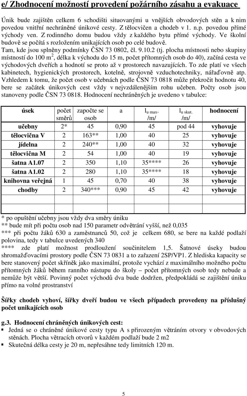 Tam, kde jsou splněny podmínky ČSN 73 0802, čl. 9.10.2 (tj.