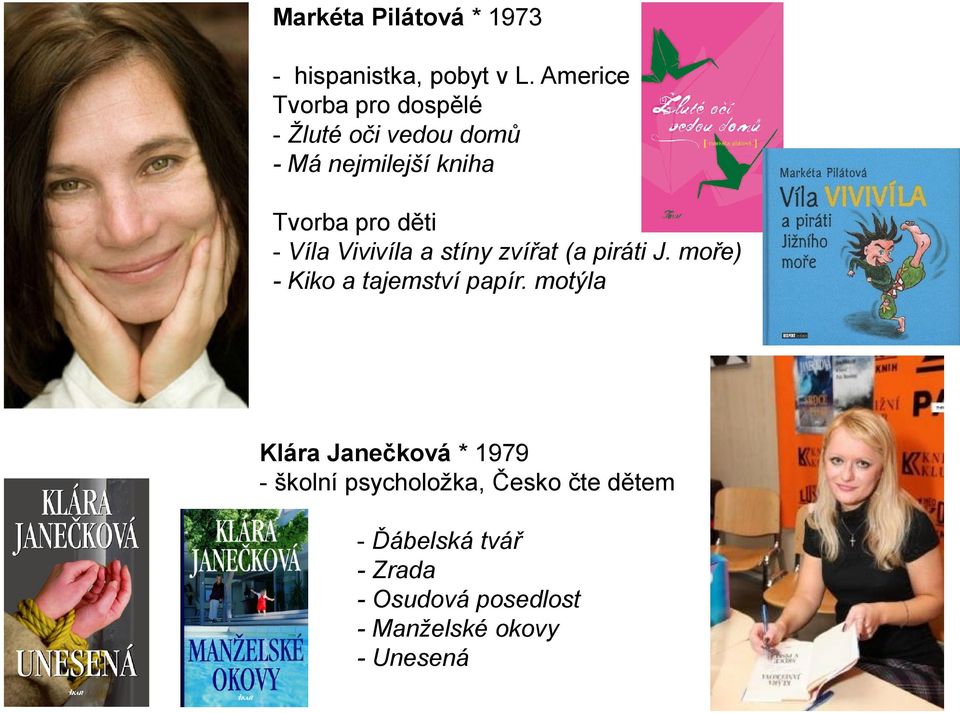 - Víla Vivivíla a stíny zvířat (a piráti J. moře) - Kiko a tajemství papír.