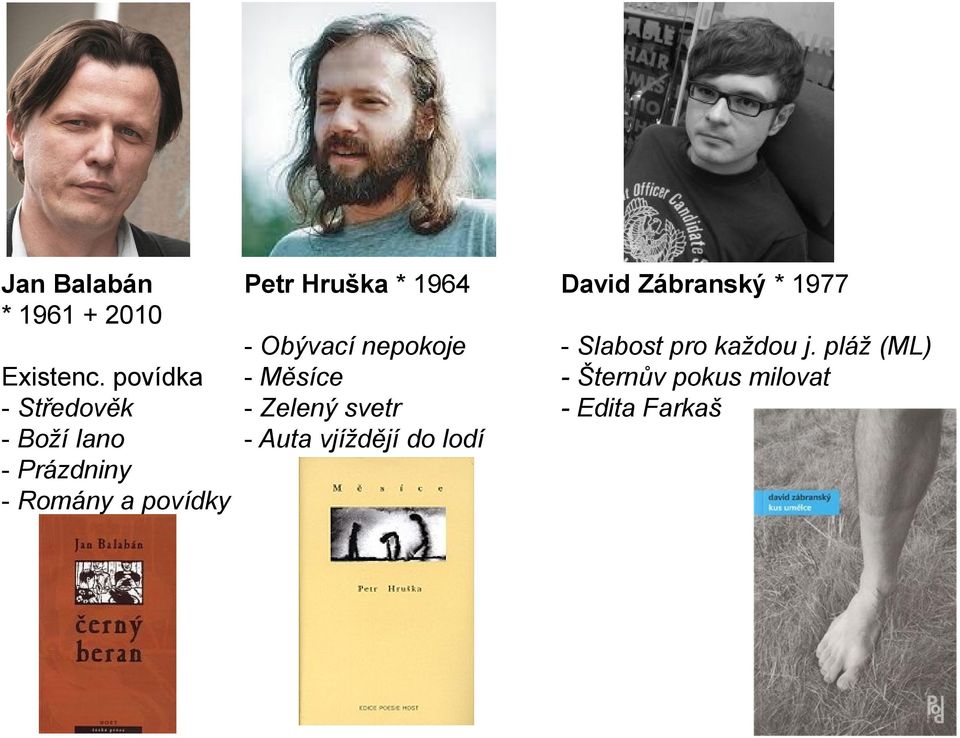 Hruška * 1964 - Obývací nepokoje - Měsíce - Zelený svetr - Auta