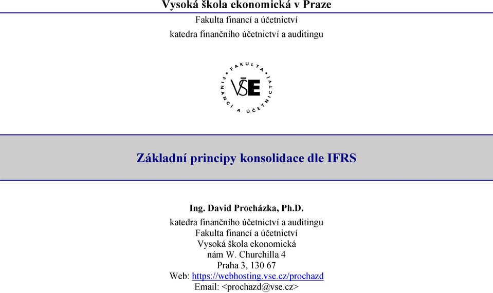 vid Procházka, Ph.D.