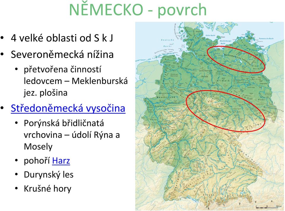 plošina Středoněmecká vysočina Porýnská břidličnatá