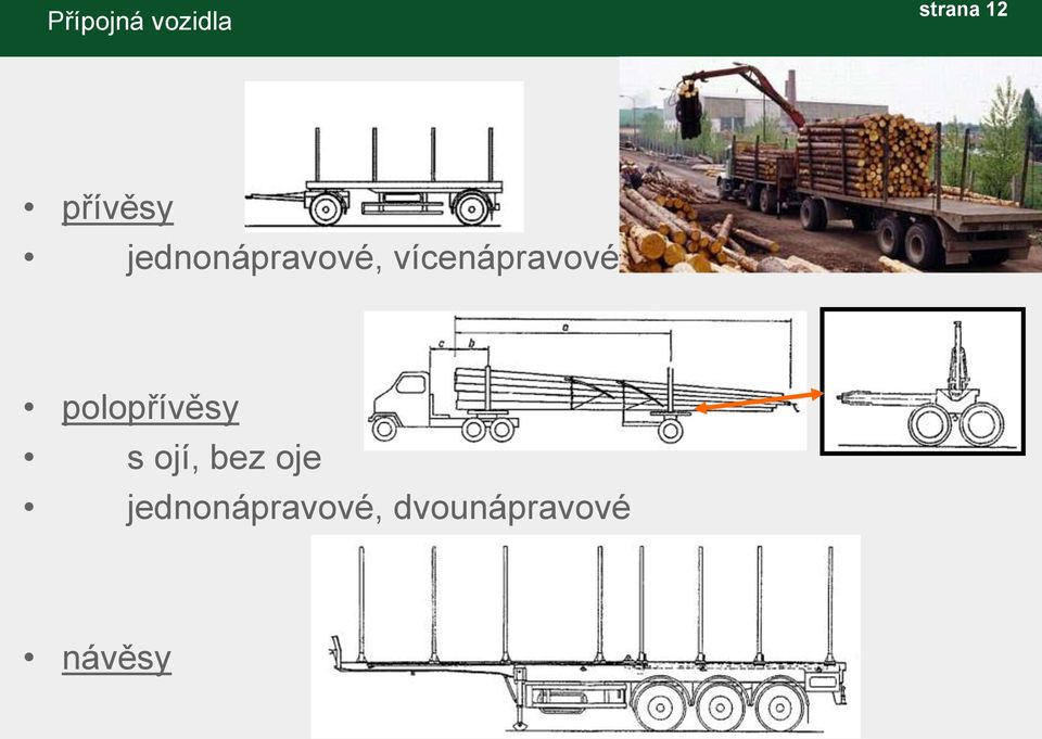 vícenápravové polopřívěsy s