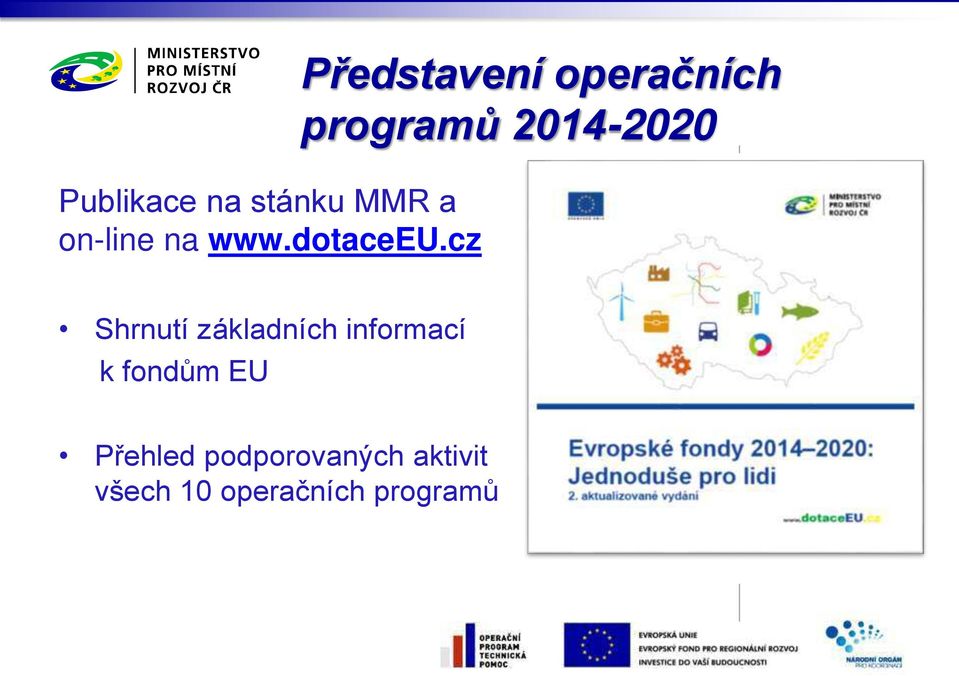 cz Představení operačních programů 2014-2020