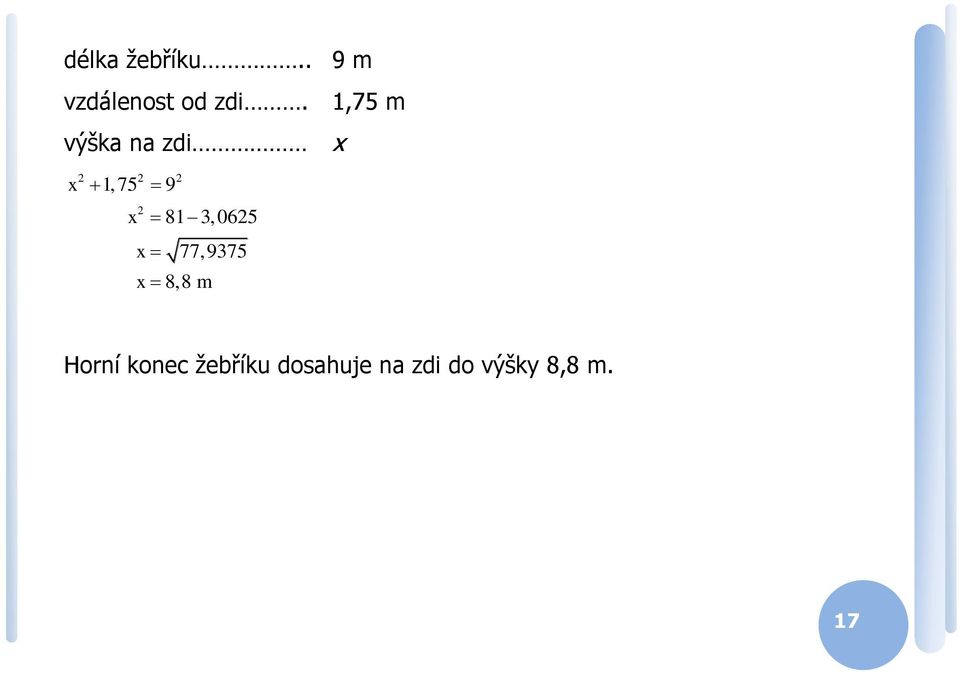 065 x 77,9375 x 8,8 m Horní kone