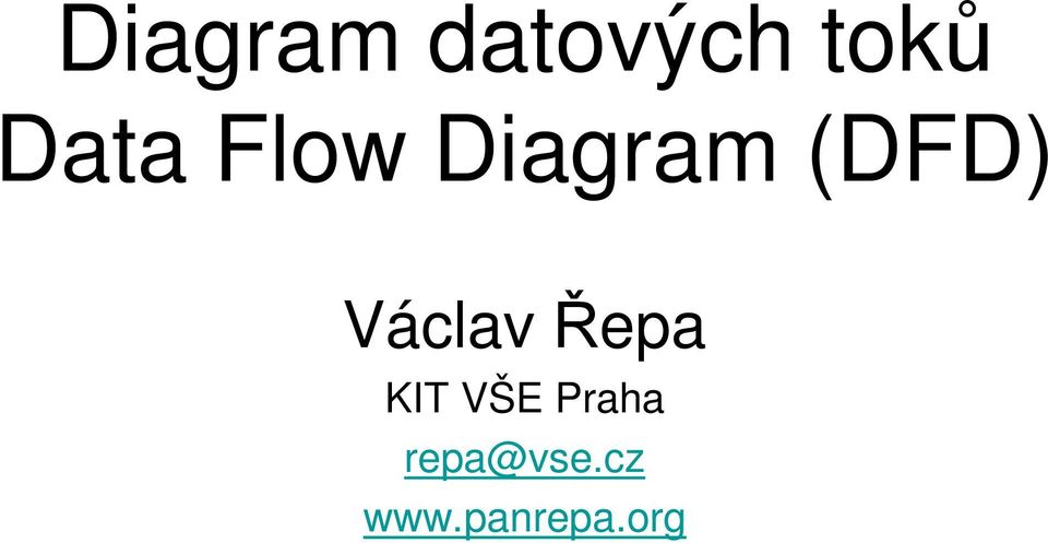 Václav Řepa KIT VŠE