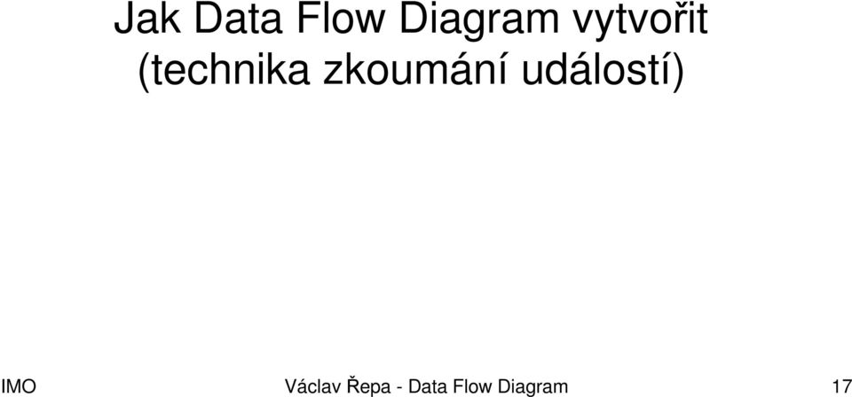 zkoumání událostí) IMO