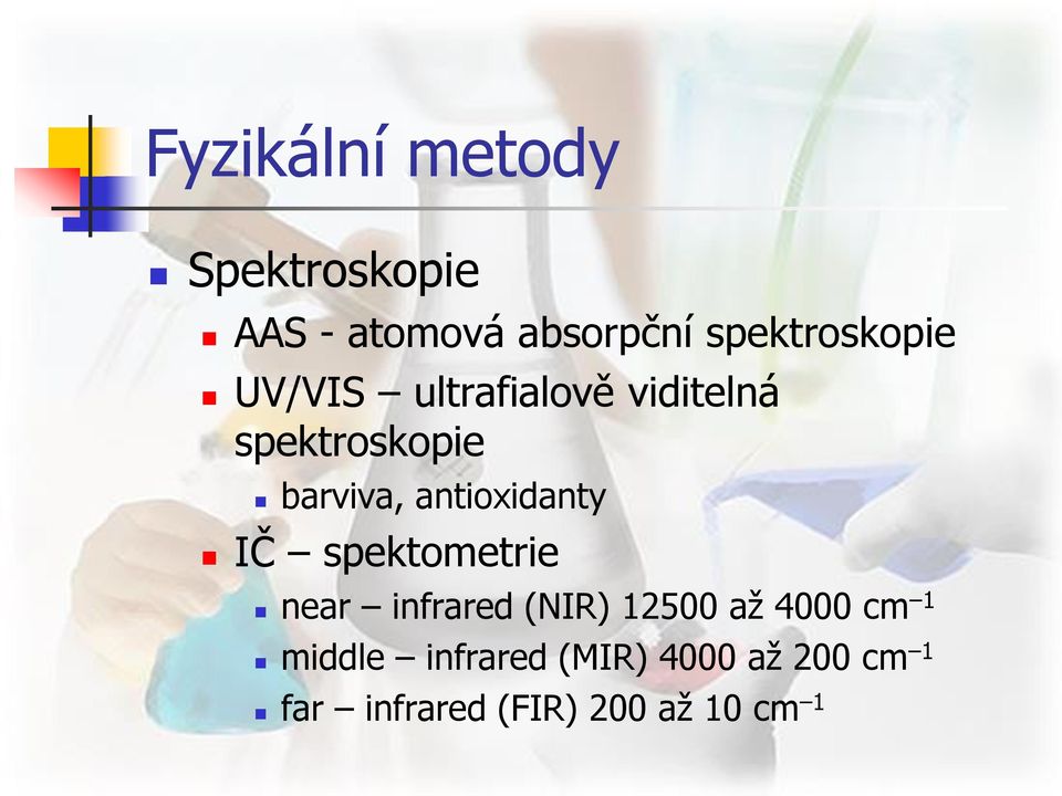 barviva, antioxidanty IČ spektometrie near infrared (NIR) 12500