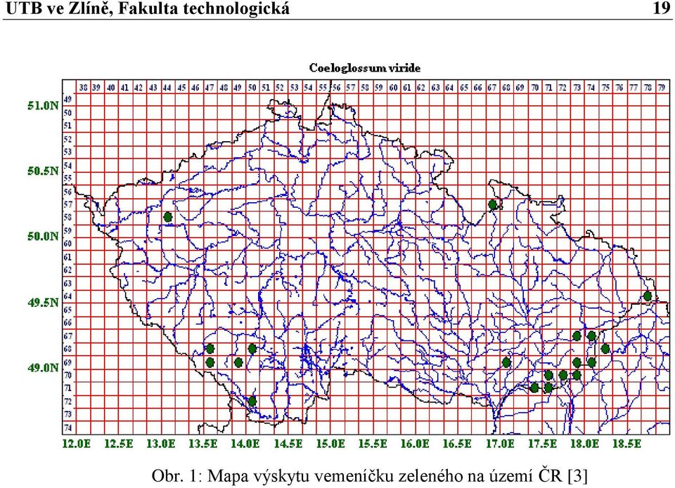1: Mapa výskytu