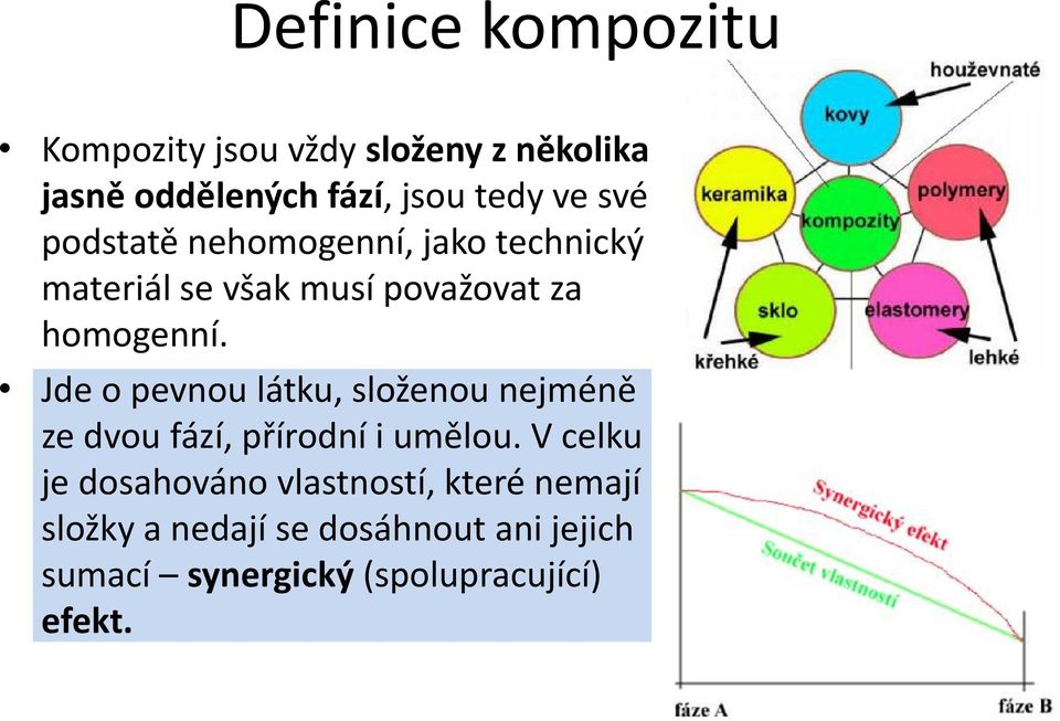 Jde o pevnou látku, složenou nejméně ze dvou fází, přírodní i umělou.