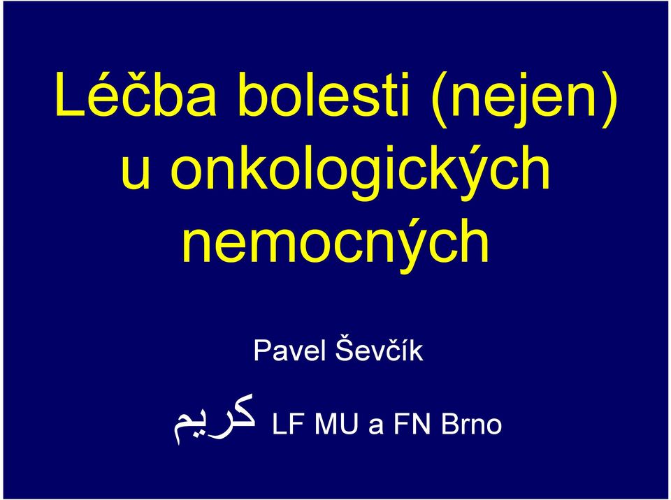 onkologických