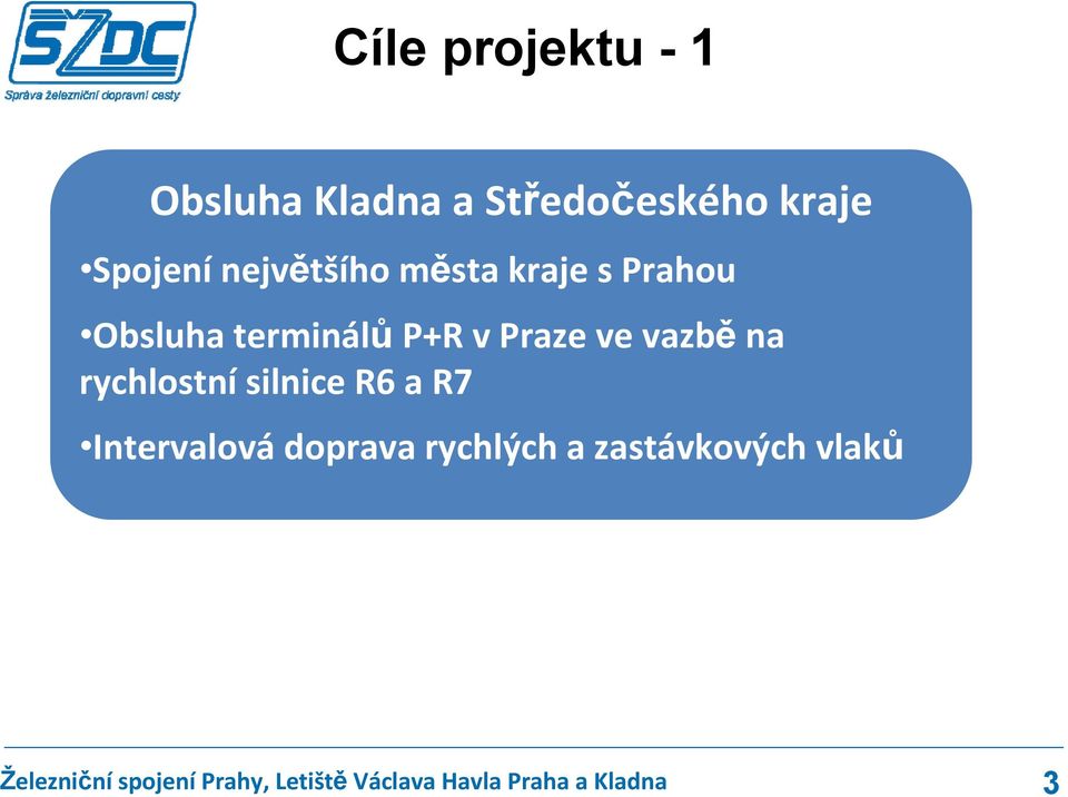 terminálů P+R v Praze ve vazbě na rychlostní silnice