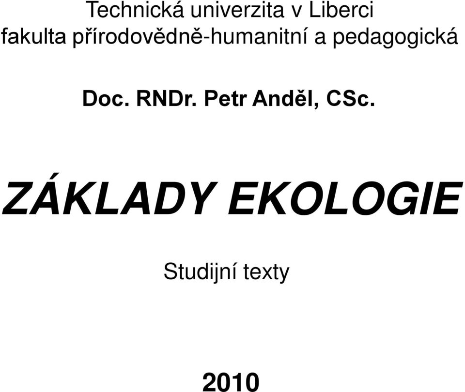pedagogická Doc. RNDr.