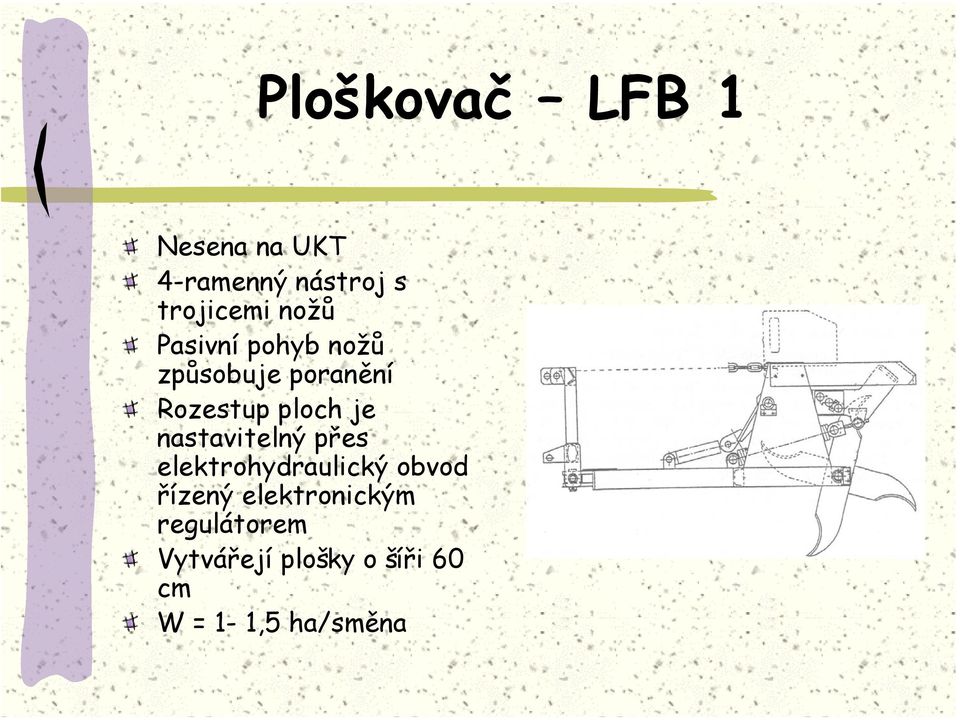 nastavitelný přes elektrohydraulický obvod řízený