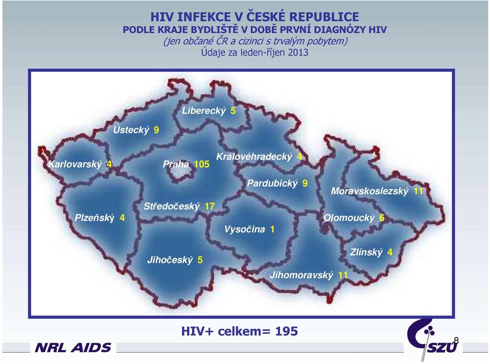 Karlovarský 4 Praha 15 Královéhradecký 4 Pardubický 9 Moravskoslezský 11 Plzeňský 4