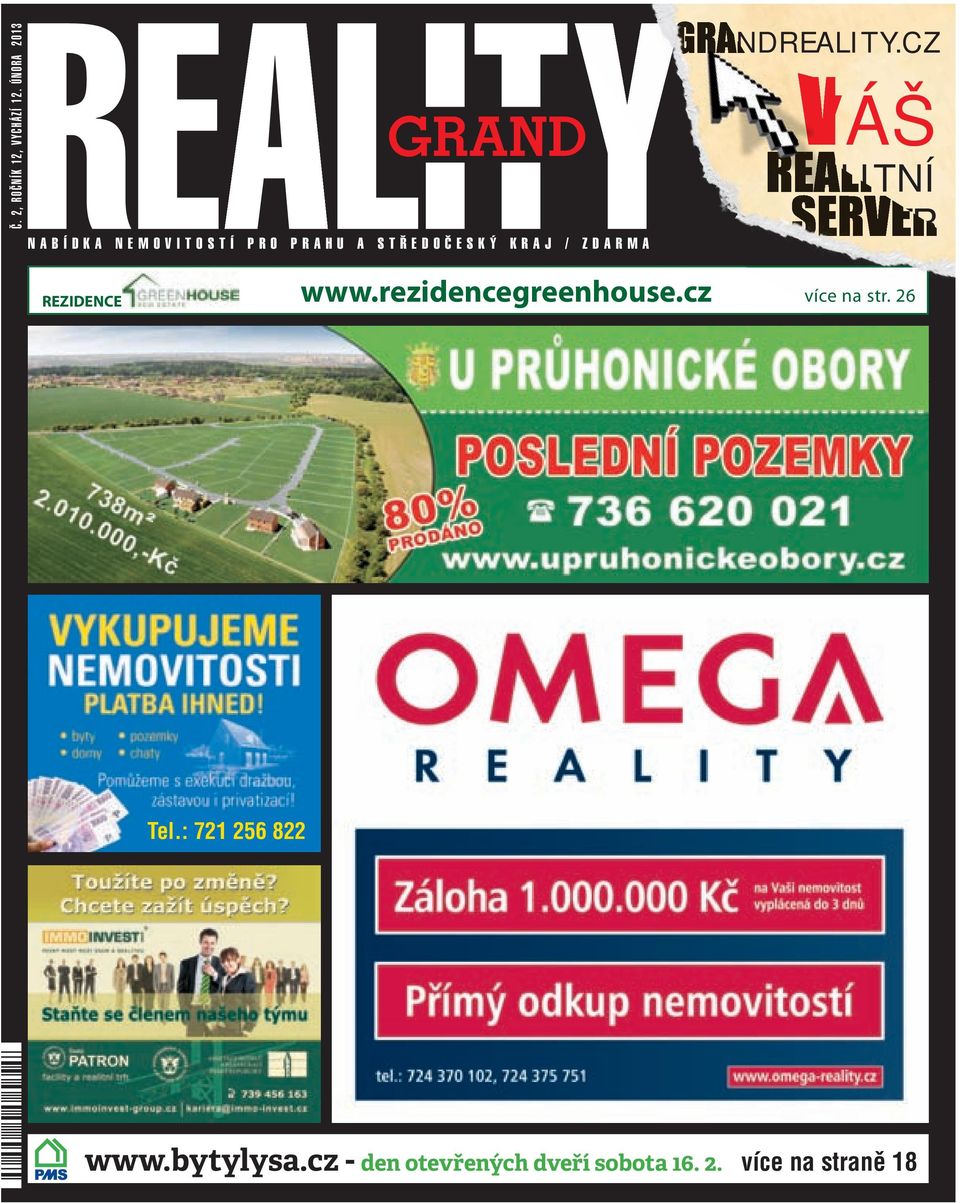 ZDARMA GRANDREALITY.CZ VÁŠ REALITNÍ SERVER REZIDENCE www.