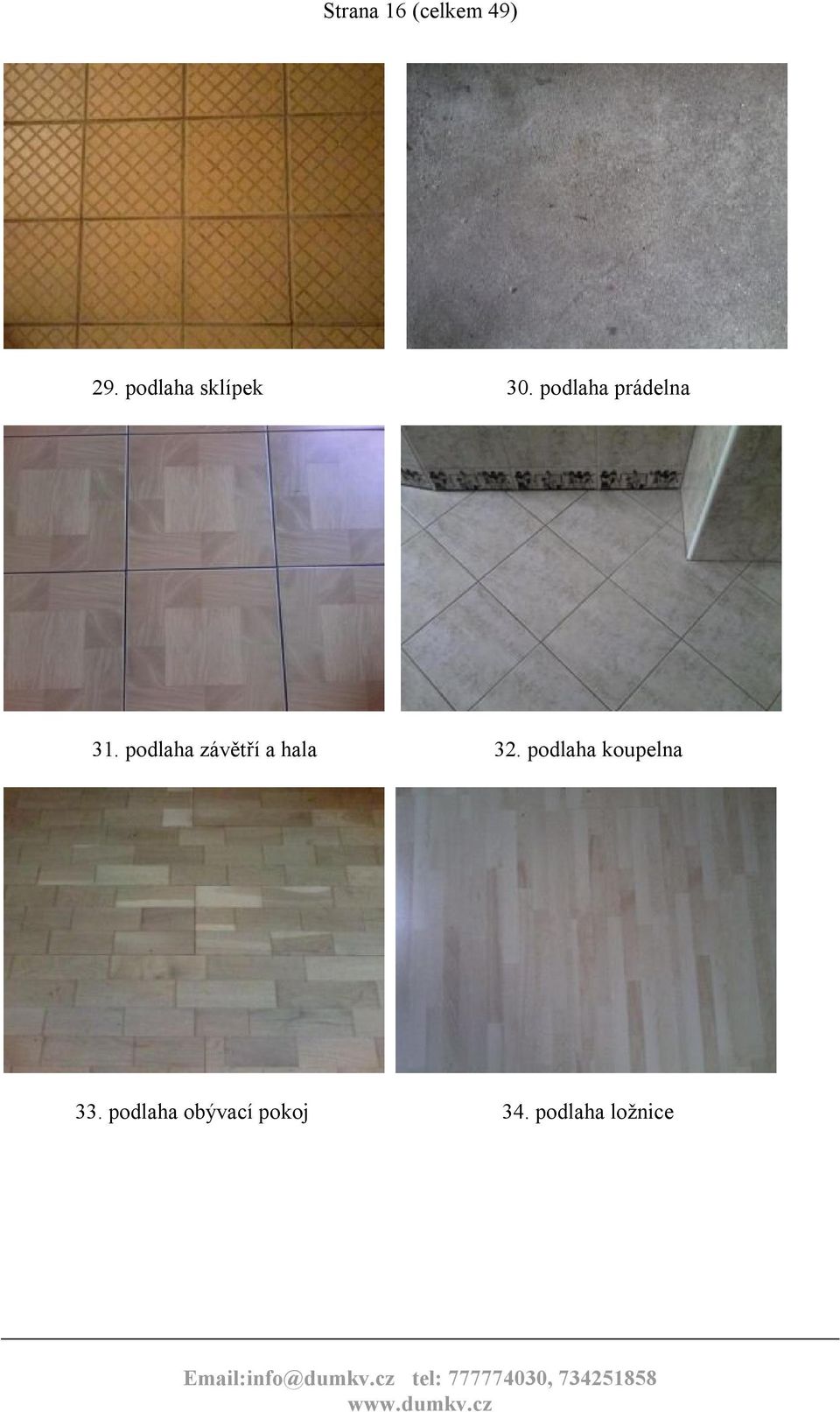 podlaha prádelna 31.