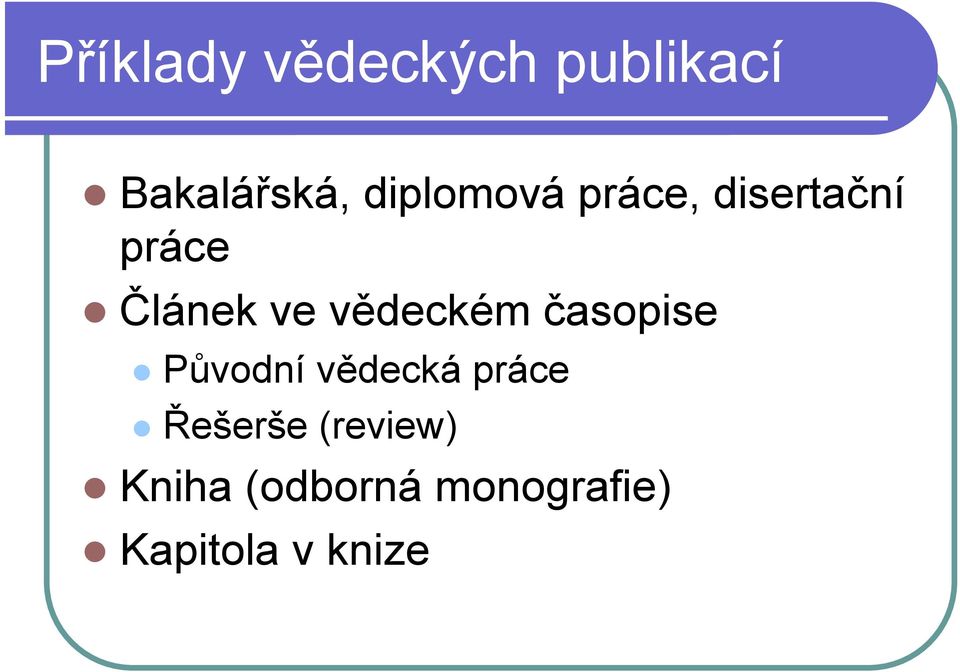 vědeckém časopise Původní vědecká práce