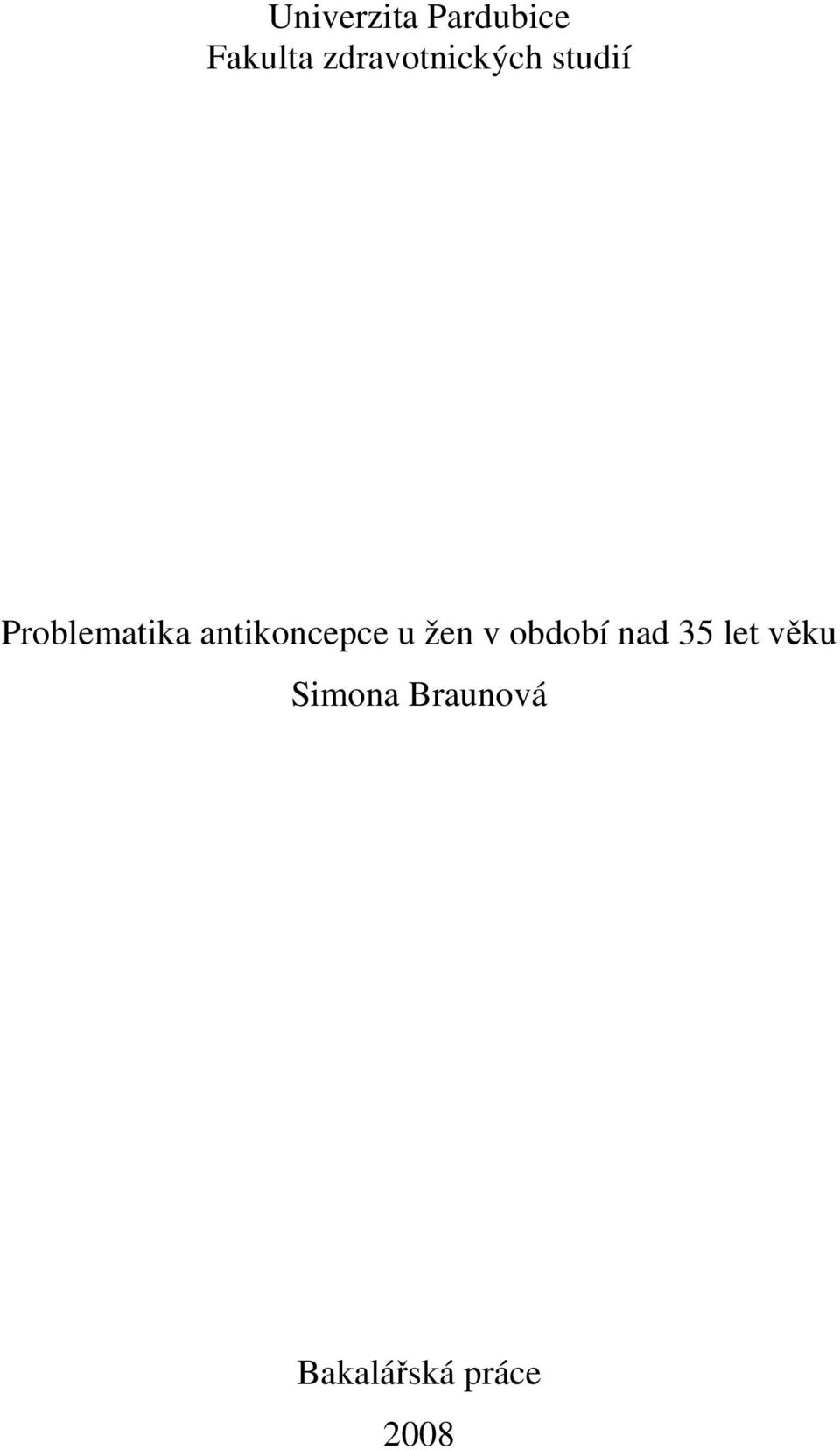 antikoncepce u žen v období nad 35