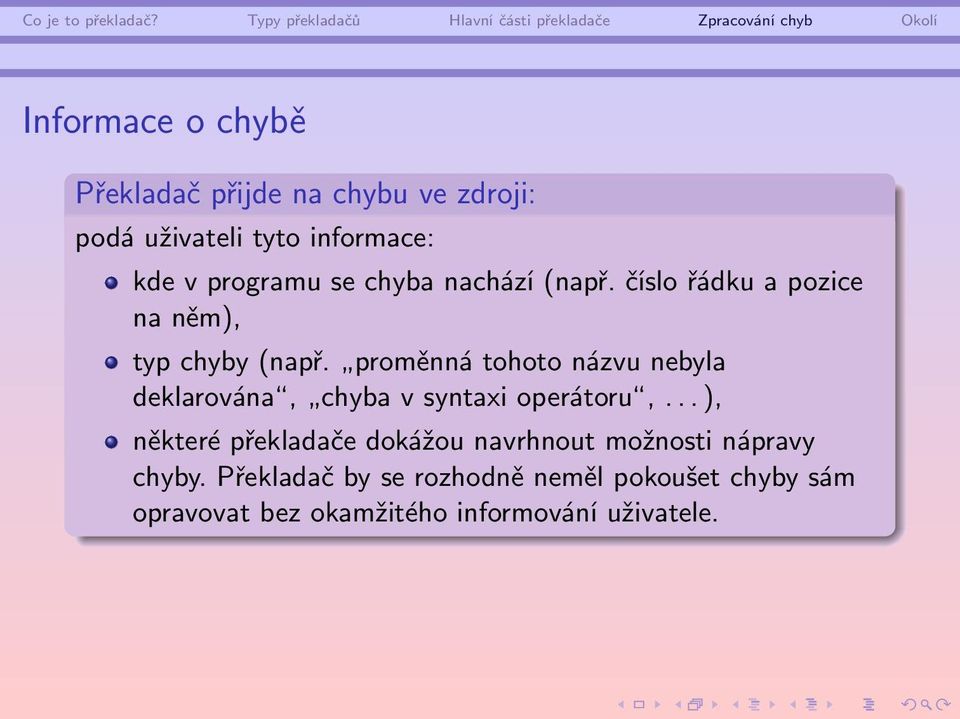 proměnná tohoto názvu nebyla deklarována, chyba v syntaxi operátoru,.