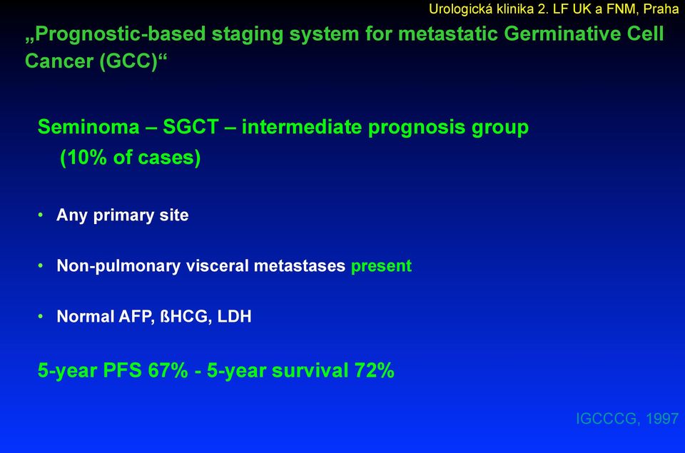 cases) Any primary site Non-pulmonary visceral metastases present