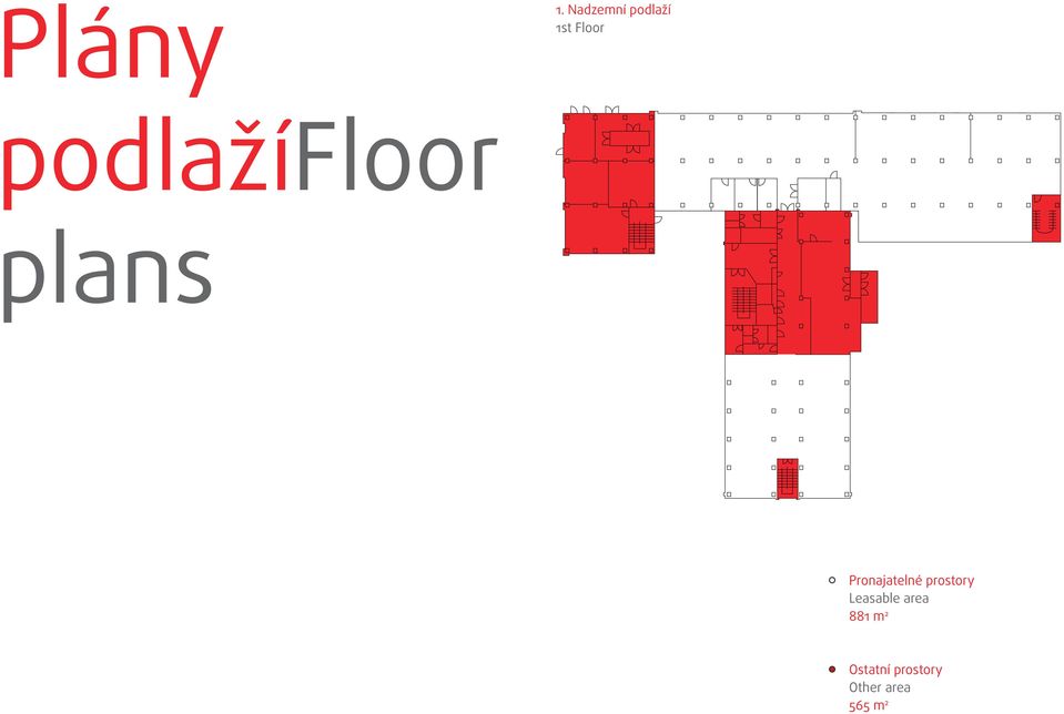 podlažífloor plans Pronajatelné
