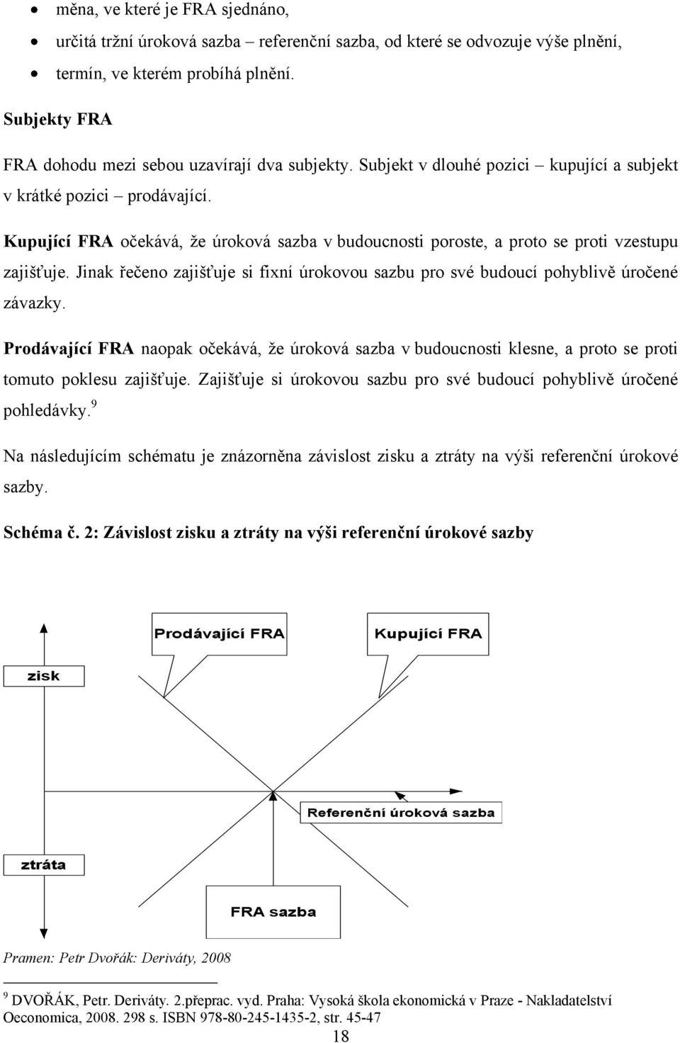 Kupující FRA očekává, ţe úroková sazba v budoucnosti poroste, a proto se proti vzestupu zajišťuje. Jinak řečeno zajišťuje si fixní úrokovou sazbu pro své budoucí pohyblivě úročené závazky.