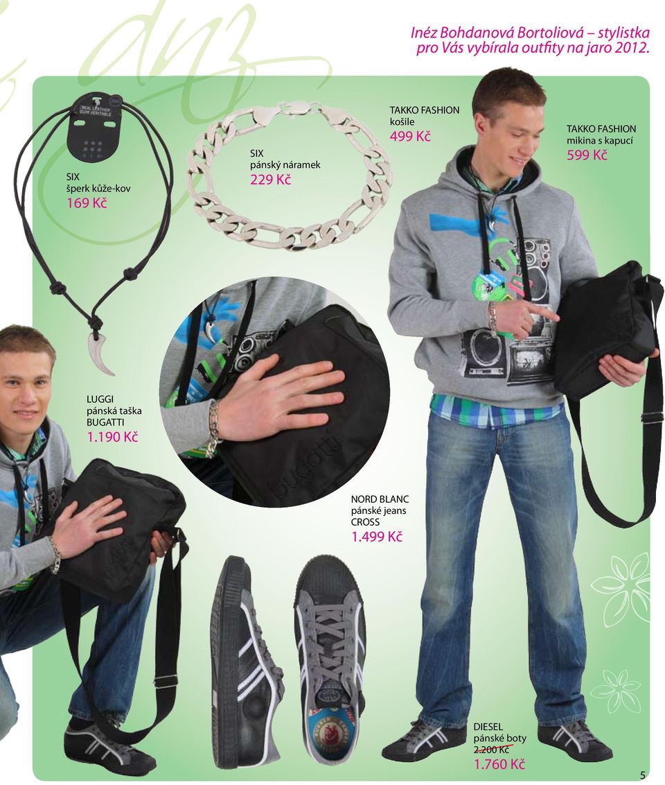Kč TAKKO FASHION mikina s kapucí 599 Kč LUGGI pánská taška BUGATTI 1.