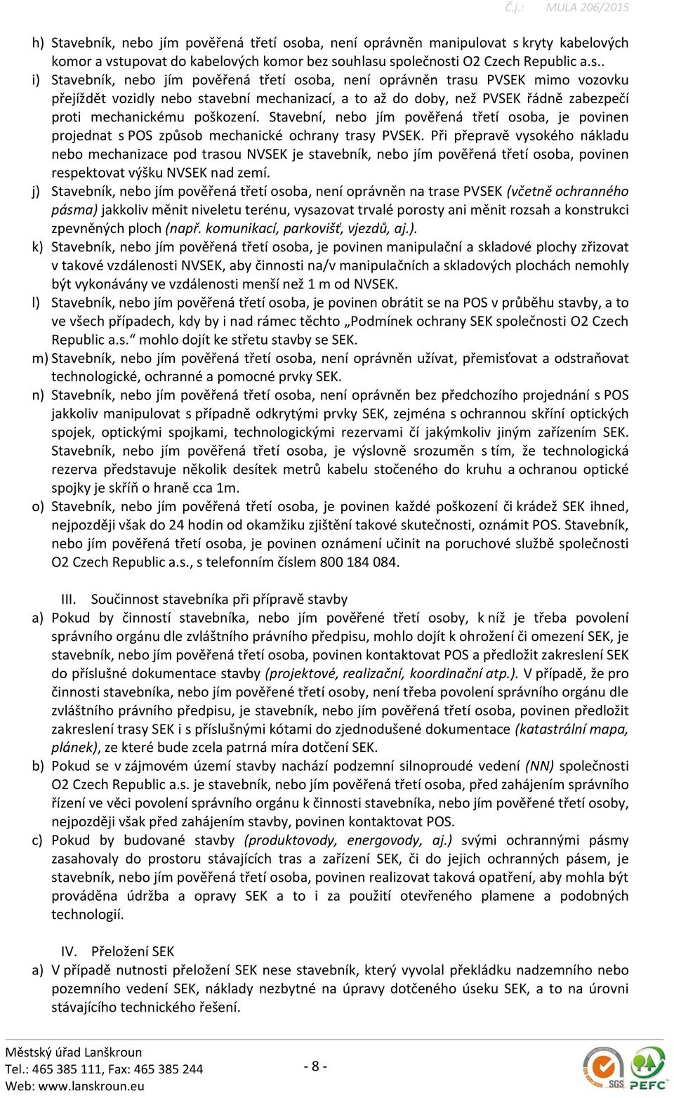kryty kabelových komor a vst