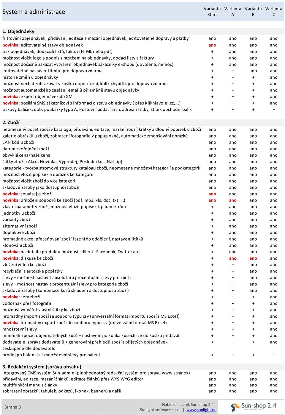 dodacích listů, faktur (HTML nebo pdf) + ano ano ano možnost vložit logo a podpis s razítkem na objednávky, dodací listy a faktury + ano ano ano možnost dočasně zakázat vytváření objednávek zákazníky