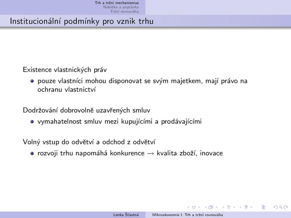 dobrovolně uzavřených smluv vymahatelnost smluv mezi kupujícími a prodávajícími Volný