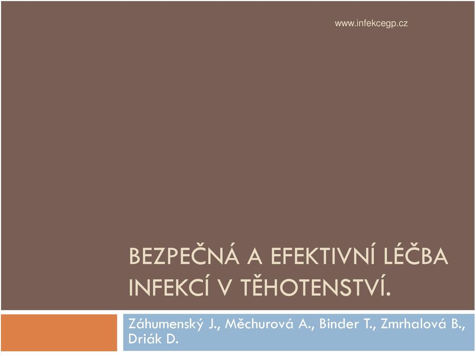 Záhumenský J., Měchurová A.