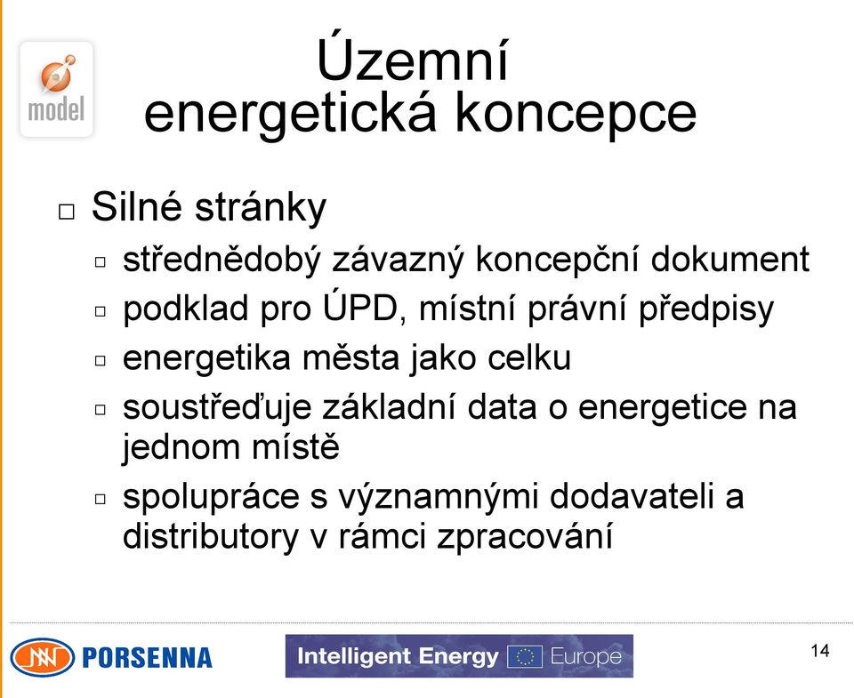 energetika města jako celku soustřeďuje základní data o energetice