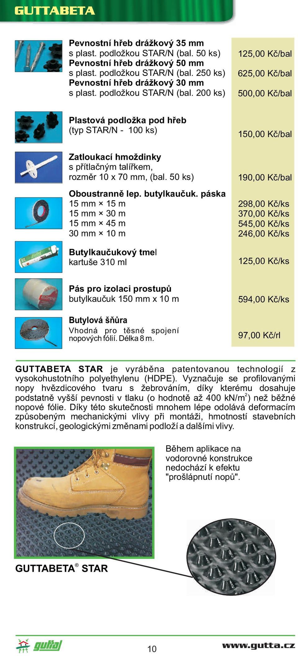 50 ks) Pevnostní høeb drážkový 30 mm s plast. podložkou STAR/N (bal.