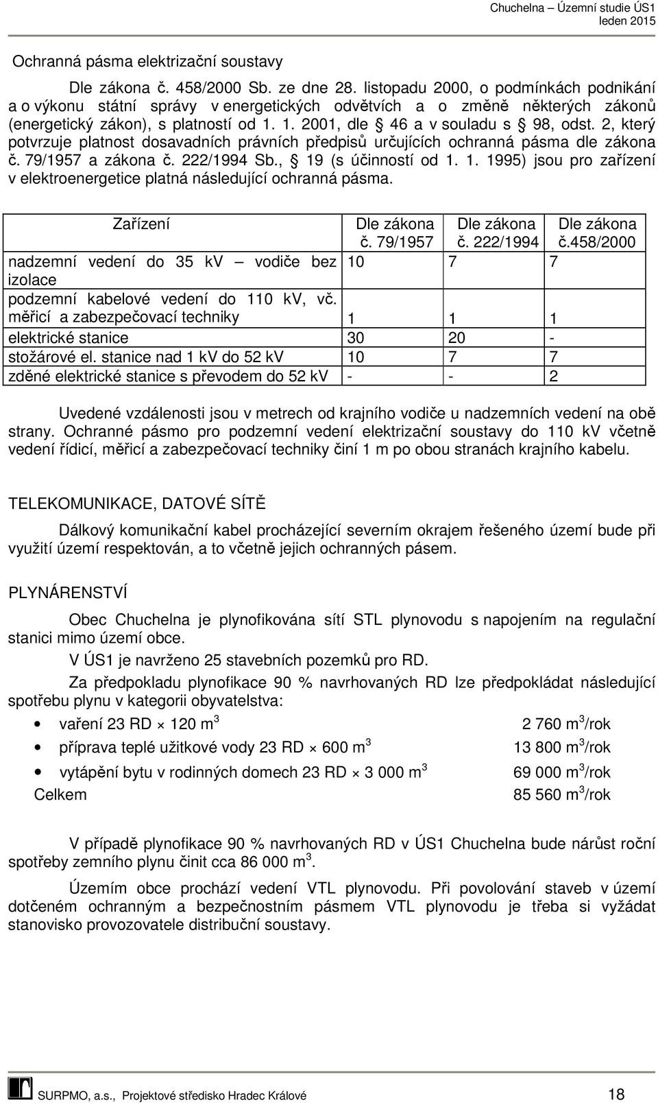 2, který potvrzuje platnost dosavadních právních předpisů určujících ochranná pásma dle zákona č. 79/1957 a zákona č. 222/1994 Sb., 19