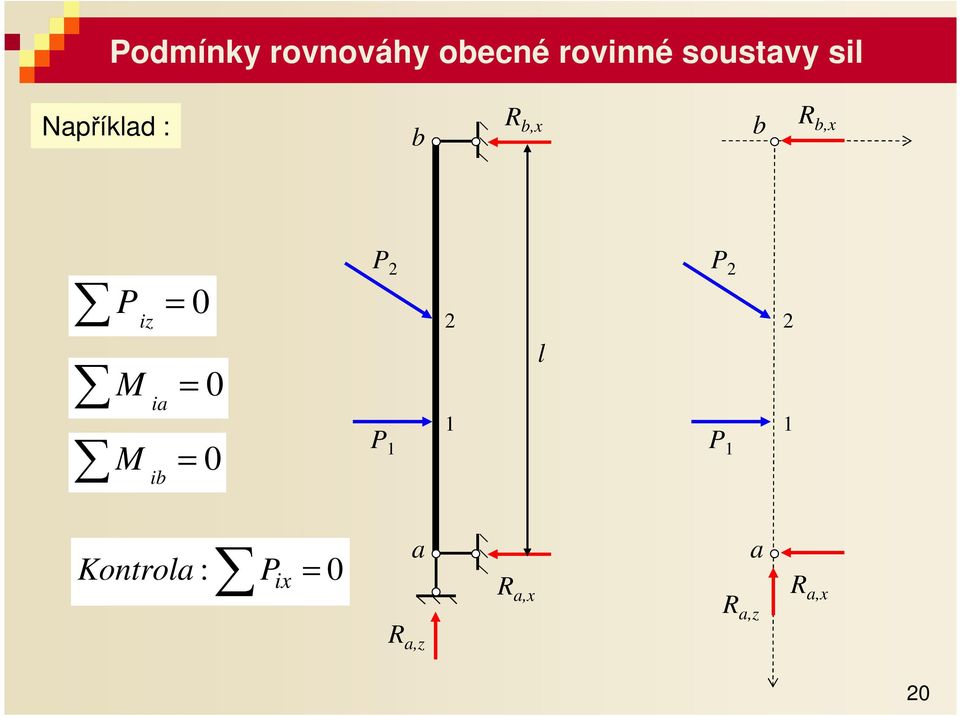 M i M i = 0 = 0 = 0 P 2 P 1 2 1 l P