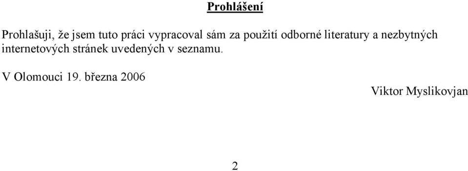 nezbytných internetových stránek uvedených v