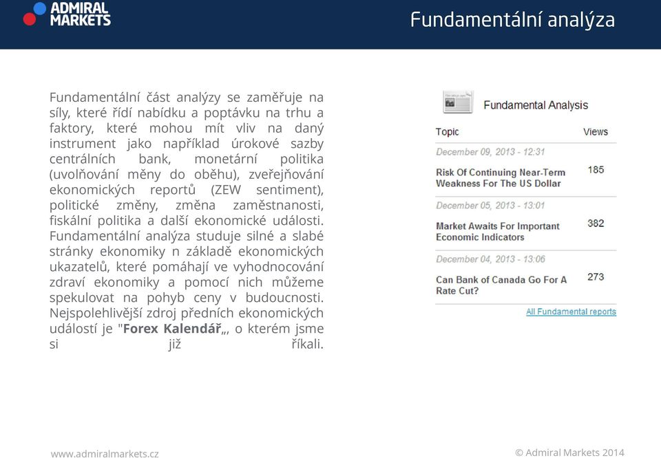 politika a další ekonomické události.