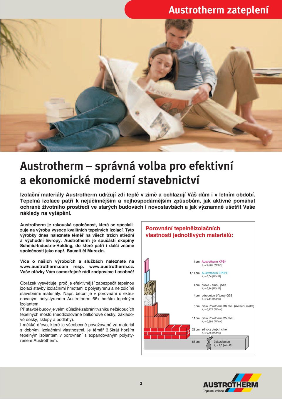 Austrotherm je rakouská společnost, která se specializuje na výrobu vysoce kvalitních tepelných izolací. Tyto výrobky dnes naleznete téměř na všech trzích střední a východní Evropy.