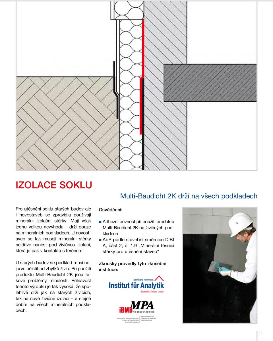 Při použití produktu Multi-Baudicht 2K jsou takové problémy minulostí.