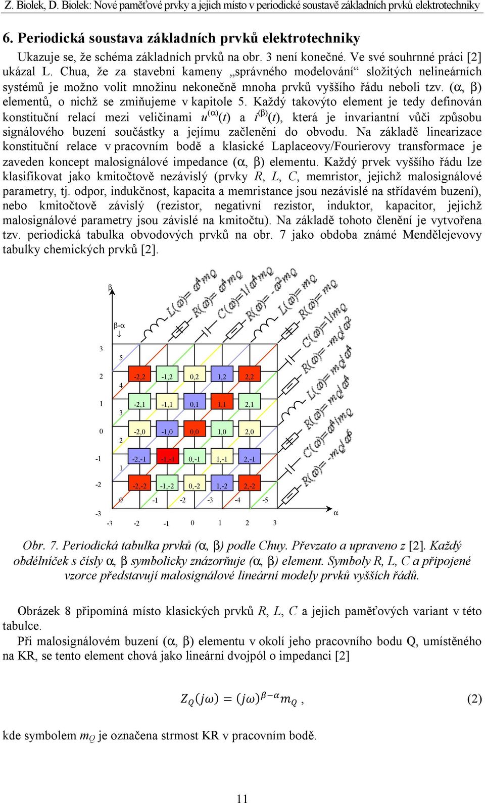 Každý takovýto element je tedy defnován konsttuční relací mez velčnam u (α) (t) a (β) (t), která je nvarantní vůč způsobu sgnálového buzení součástky a jejímu začlenění do obvodu.