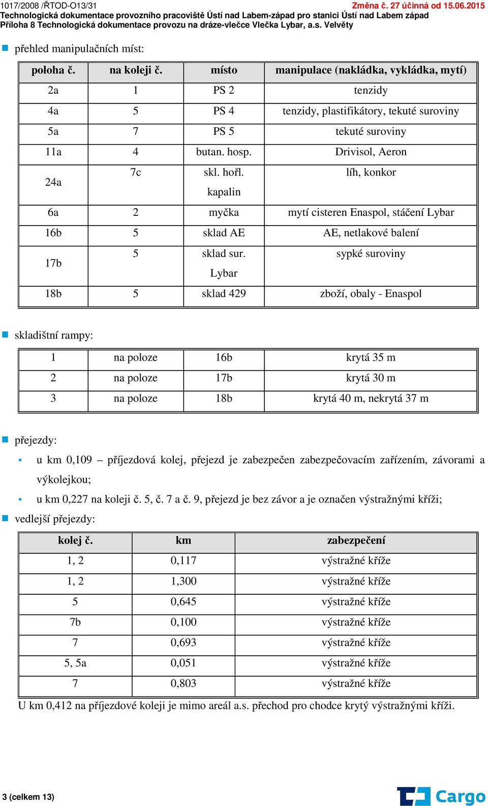 kapalin líh, konkor 6a 2 myčka mytí cisteren Enaspol, stáčení Lybar 16b 5 sklad AE AE, netlakové balení 17b 5 sklad sur.