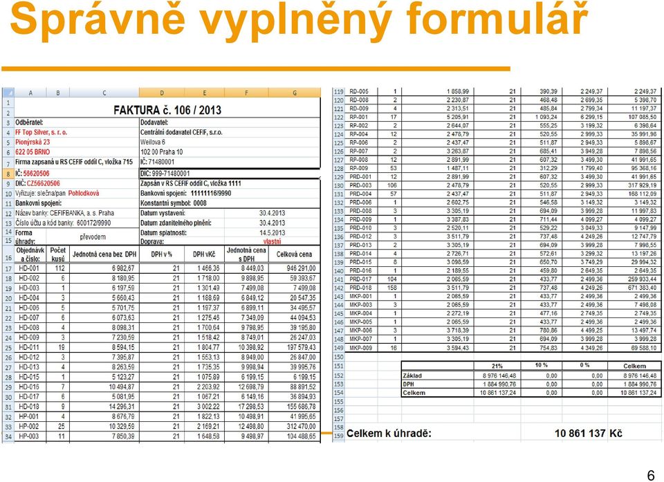 formulář