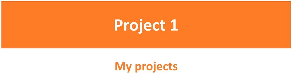 projects