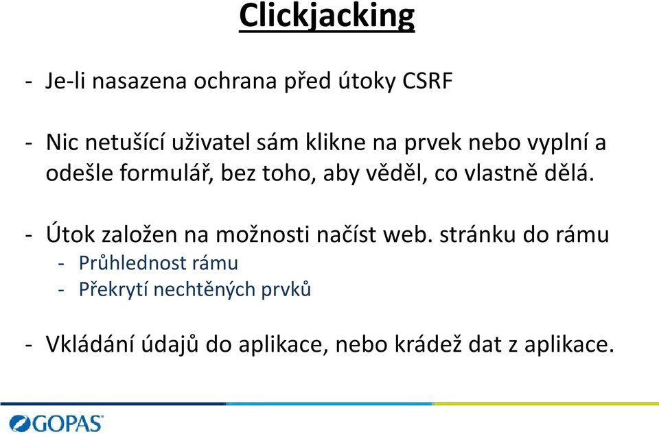 dělá. - Útok založen na možnosti načíst web.