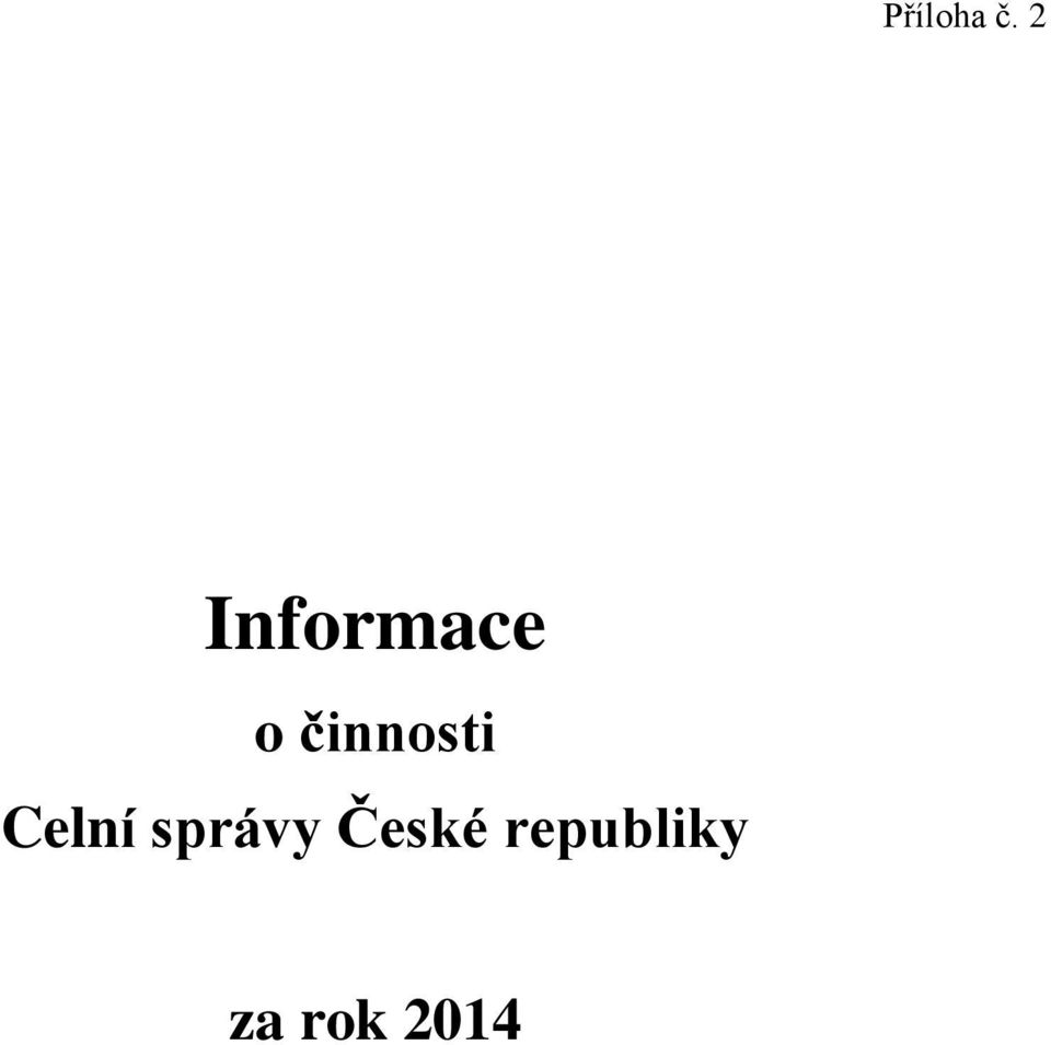 činnosti Celní