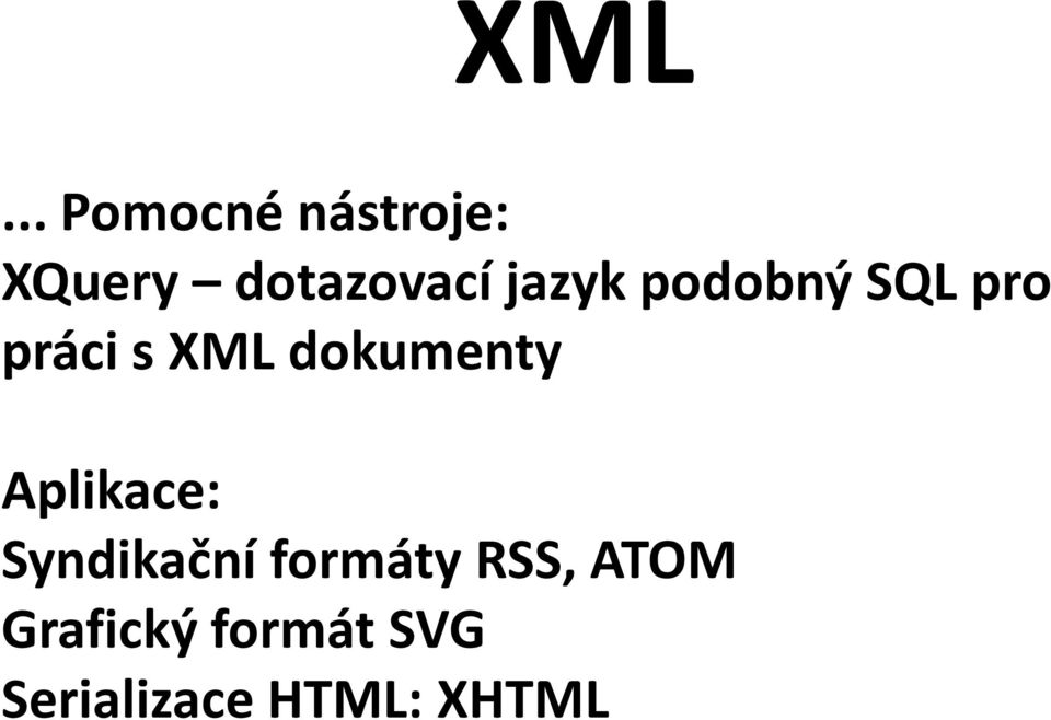 dokumenty Aplikace: Syndikační formáty