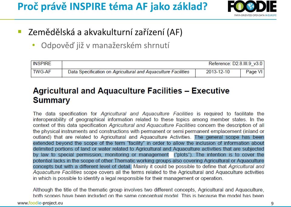 Zemědělská a akvakulturní