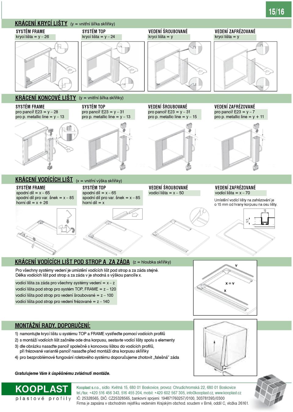 Systemy Vedeni Vedeni Zafrezovane 9 5 Vedeni Sroubovane System Top System Frame Ceny Jsou Bez Dph Platne Od Do Pdf Stazeni Zdarma